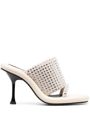 JW Anderson Bumper-Tube 115mm leather mules - Neutrals