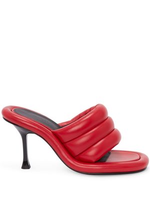 JW Anderson Bumper Tube padded sandals - Red