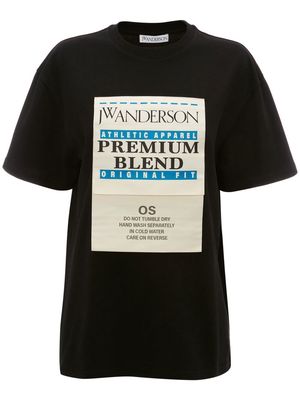 JW Anderson care label T-shirt - Black