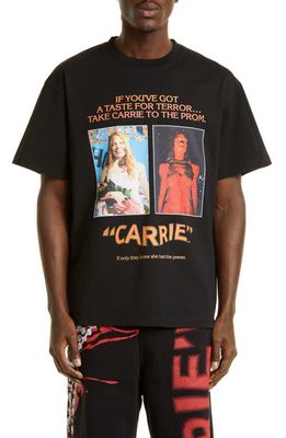 JW Anderson Carrie Poster Graphic Tee in Black 999
