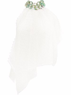 JW Anderson chain-detail crochet sleeveless top - White