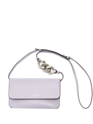 JW Anderson chain-detail phone leather pouch - Purple