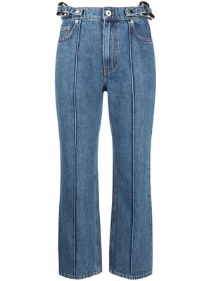 JW Anderson chain-detail straight-leg jeans - Blue