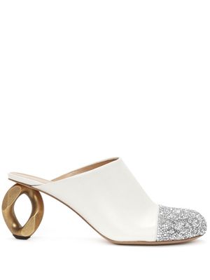 JW Anderson Chain-heel mules - White