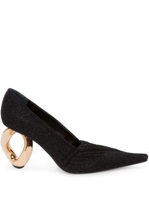 JW Anderson chain-heel pointed-toe pumps - Black