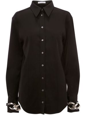 JW Anderson chain-link cuff shirt - Black