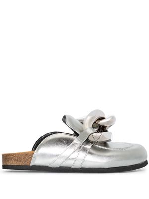 JW Anderson chain-link detail mules - Silver
