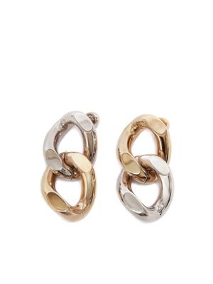 JW Anderson chain-link drop earrings - Silver