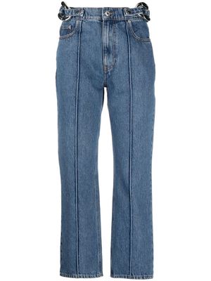 JW Anderson chain-link straight-leg jeans - Blue