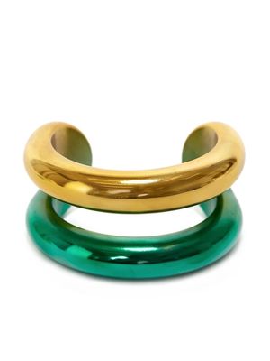 JW Anderson chunky-tube cuff bracelet - Gold