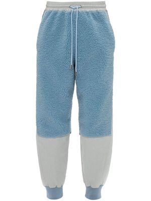 JW Anderson colour-block drawstring-waistband track pants - Blue