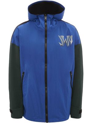 JW Anderson colour-block parka coat - Blue