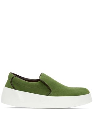 JW Anderson contrasting-sole slip-on sneakers - Green