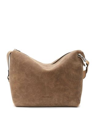 JW Anderson Corner leather crossbody bag - Brown