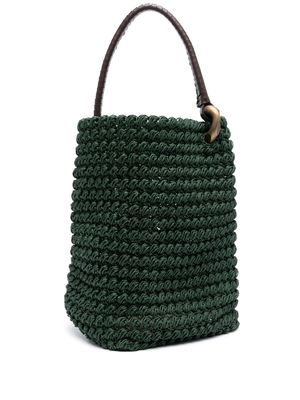 JW Anderson crochet tote bag - Green