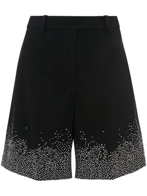 JW Anderson crystal-embellished tailored shorts - Black