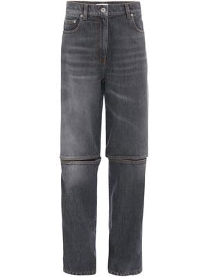 JW Anderson cut-out straight jeans - Grey