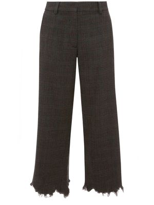 JW Anderson distressed-effect straight-leg trousers - Grey