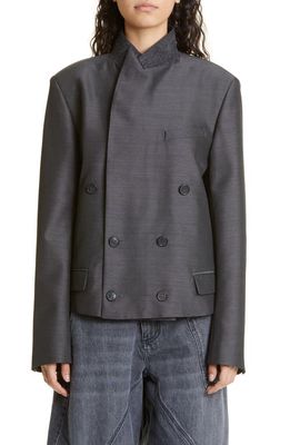 JW Anderson Double Breasted Jacket in Graphite