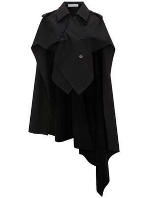 JW Anderson double-breasted trench cape - Black