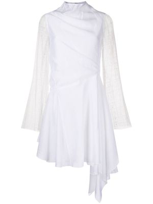 JW Anderson draped asymmetric dress - White