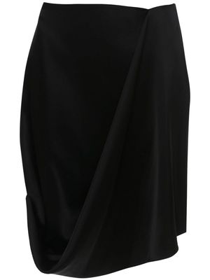 JW Anderson draped asymmetric miniskirt - Black