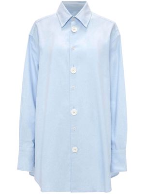 JW Anderson drop-shoulder cotton shirt - Blue