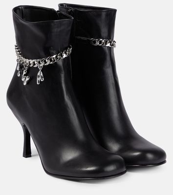 JW Anderson Embellished leather ankle boots