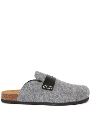 JW Anderson felted slip-on loafers - Grey