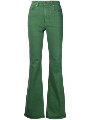 JW Anderson flared high-waist jeans - Green