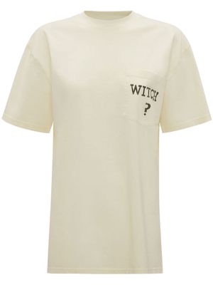 JW Anderson graphic-print cotton T-Shirt - Neutrals