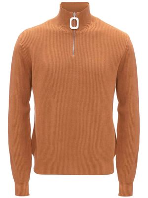 JW Anderson half-zip pullover jumper - Orange