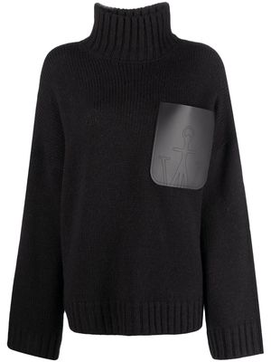 JW Anderson high-neck knitted jumper - Black
