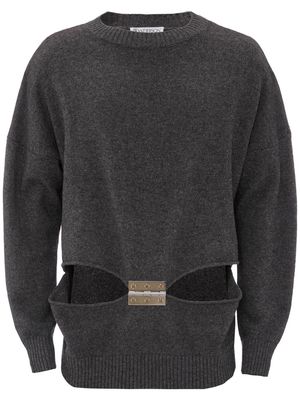 JW Anderson hinge-detail cut-out sweater - Grey