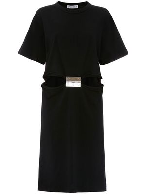 JW Anderson hinge-embellished T-shirt midi dress - Black