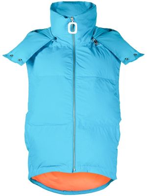 JW Anderson hooded puffer gilet - Blue