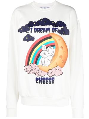 JW Anderson I Dream Of Cheese sweatshirt - White