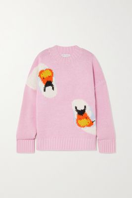 JW Anderson - Jacquard-knit Wool-blend Sweater - Pink