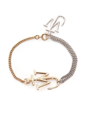 JW Anderson JW-initials anchor logo bracelet - Gold