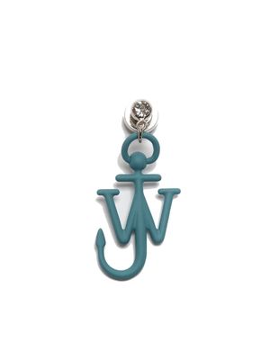 JW Anderson JW-initials anchor logo earring - Blue