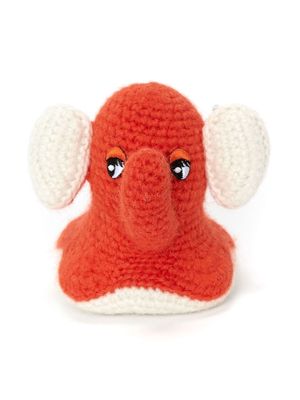 JW Anderson knitted elephant keyring - Orange