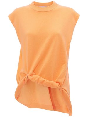 JW Anderson knitted ring-detail top - Orange