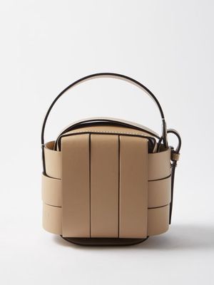 JW Anderson - Knot Woven Leather Handbag - Womens - Beige