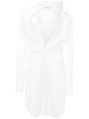 JW Anderson lace-detail shirt dress - White