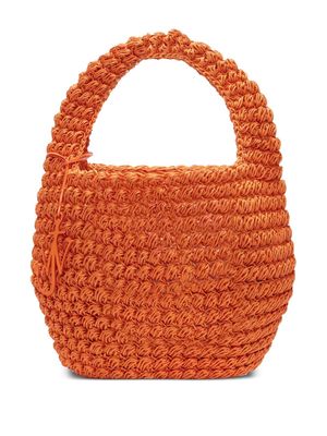 JW Anderson large Popcorn crochet bucket bag - Orange