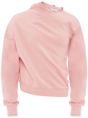 JW Anderson layered-effect twisted sweatshirt - Pink