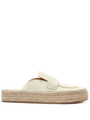 JW Anderson leather espadrille loafers - Neutrals