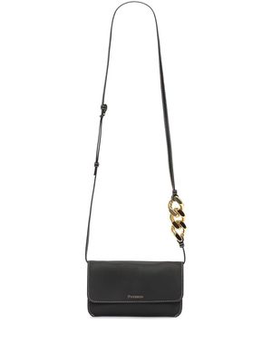 JW Anderson leather phone chain pouch - Black