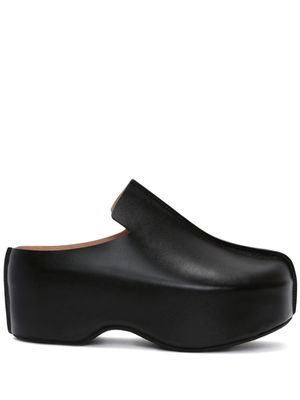 JW Anderson leather platform loafers - Black