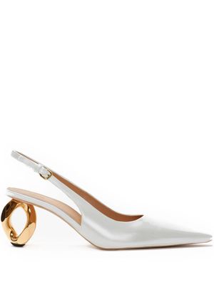 JW Anderson leather pointed-toe pumps - White